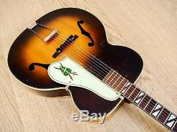 1950 Silvertone Modèle 670 Vintage Kay-made USA Archtop Guitare Acoustique Avec Étui