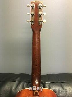 1969 Vintage Stella Harmonie Guitare Renforcé D'acier Neck Made In USA