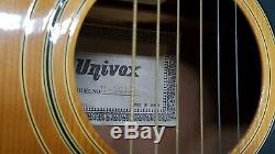 1970 Univox De U-3012 Glossy Blond Naturel Guitare Acoustique Made In Japan De Nice