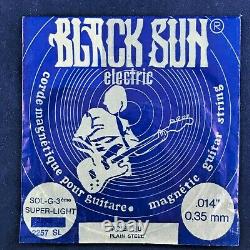1976 Vintage Black Sun Electric & Acoustic Fabriqué En France Chaînes De Guitare Ensemble De 6