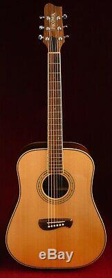 2001 Tacoma Dr20 Palissandre Indien Massif Et Solide Guitare Acoustique Spruce Us Made