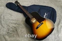 2016 Made Epiphone 1963 Ej-45 Acoustic Guitar Vintage Finition Sunburst Withcase
