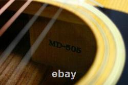 80s Made Japan Vintage Morris Guitare Acoustique Md-505 Natural Made In Japan