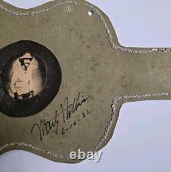 AUTographe UNIQUE DE MARTY ROBBINS 1982 Design de guitare fait main Opryland