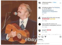 AUTographe UNIQUE DE MARTY ROBBINS 1982 Design de guitare fait main Opryland