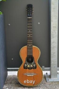 Alte Gitarre Guitar Parlor Von 1935 Fabriqué En Allemagne