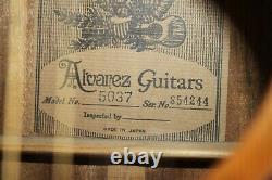 Alvarez 5037 Guitare Acoustique À 12 Cordes, Fabriqué Au Japon #r8571