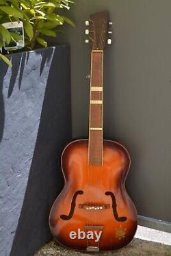 Ancienne guitare Hoyer Mini Hoyer Archtop fabriquée en Allemagne