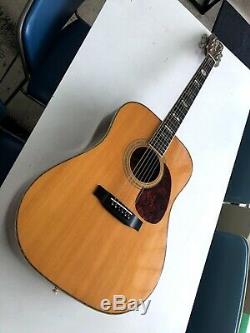 Aria Kw-3 Guitare Acoustique Naturelle Fabriqué Au Japon N ° De Série 84120440