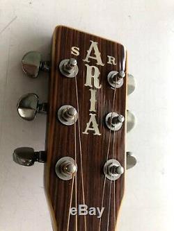 Aria Kw-3 Guitare Acoustique Naturelle Fabriqué Au Japon N ° De Série 84120440
