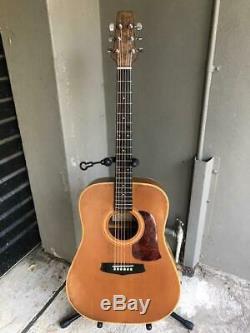 Aria Lw12 6 Cordes Dreadnought Guitare Acoustique Made In Japan Mij 1980