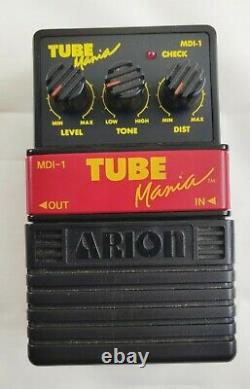 Arion Mdi-1 Tube Mania Guitar Effet Pedal Vintage 80s Fabriqué Au Japon