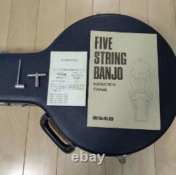 Banjo Fabriqué Par Tokai T600r T-600r Vintage 5 Cordes Acoustiques Avec Boîtier Rigide