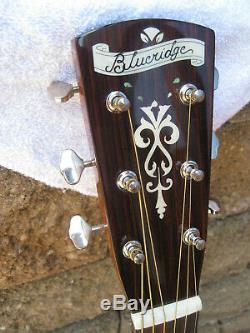 Blueridge Br41 Guitare Acoustique, Easy Play Fait, Guitare Très Rare! + Étui Rigide