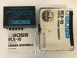Boss Chorus Rce-10 Chorus Numérique Made In Japan Guitar Effects Box Boss 9v Power