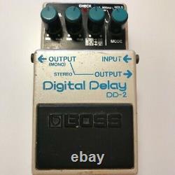 Boss Dd2 Digital Relay Pedal - Label Bleu Fabriqué Au Japon - 1985 Dd-2 Long Chip