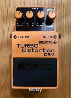 Boss Ds-2 Turbo Distortion Fabriqué Au Japon Juillet 1988- Rare Excellent État