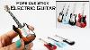 Bricolage Miniature Guitare Électrique Faite Avec Bâtons De Popsicle