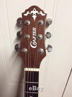Crafter Fsg-250e Electro Acoustic Guitar Made In Korea Bowl Retour