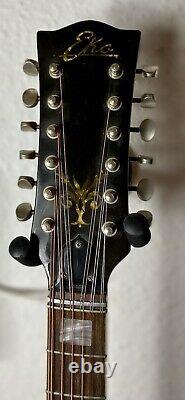 Eko Rio Bravo 12 Cordes Guitare Acoustique Vintage. Fabriqué En Italie Dans Les Années 70