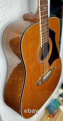 Eko Rio Bravo 12 Cordes Guitare Acoustique Vintage. Fabriqué En Italie Dans Les Années 70