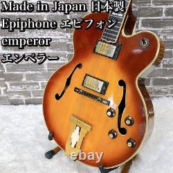 Epiphone Emperor / Guitare acoustique électrique complète / fabriquée au Japon