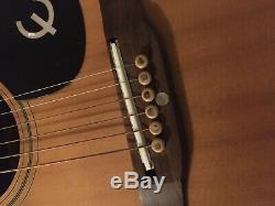 Epiphone Flat Top Ft -147 Guitare Acoustique Made In Japan 1972 & Original Hard Case