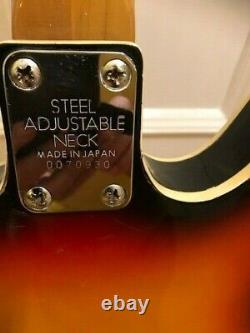 Eros Bass Guitare Semi Acoustique 60/70 Sunburst Finition 2 Pickups Made In Japan