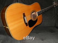 Fabriqué Au Japon 1975 Yamaki Yw60 Simplement Terrific D45 Style Guitare Acoustique