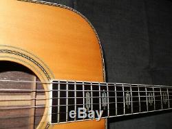 Fabriqué Au Japon 1975 Yamaki Yw60 Simplement Terrific D45 Style Guitare Acoustique