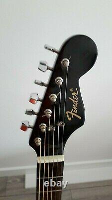 Fender Ag-22 Guitare Acoustique Noir Utilisé Fabriqué En Corée