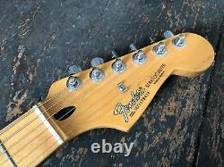 Fender Stratocaster Guitare Électrique Noire Fabriqué Au Mexique Et Hard Case 2001 2002