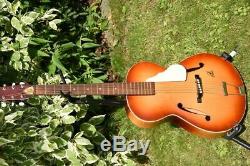Framus Hobby 5/50 Archtop Vintage Guitare Gitarre Fabriqué En Allemagne Avec Estampé