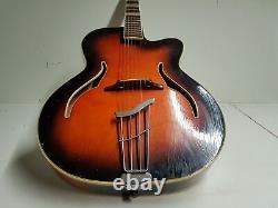 GUITARE DE JAZZ SUNBURST DES ANNÉES 60 fabriquée en ALLEMAGNE