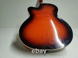 GUITARE DE JAZZ SUNBURST DES ANNÉES 60 fabriquée en ALLEMAGNE