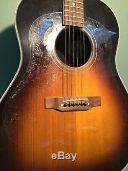 Gibson Guitare Acoustique Op25 Rare, Environ 225 Fabriqué Avec Hardshell Case