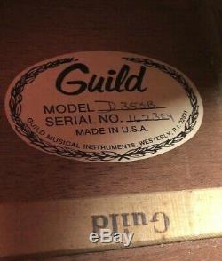 Guild Acoustic Guitar D35sb Made In USA Gauchère Instrument De Musique Hard Case