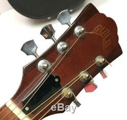 Guild Acoustic Guitar D35sb Made In USA Gauchère Instrument De Musique Hard Case