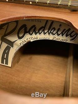 Guitare Acoustique Road King Acajou Avec Étui Tacoma Utilisée Par Tacoma Rmm9 USA