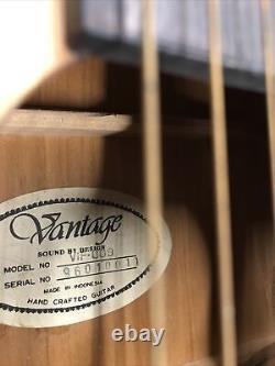 Guitare Acoustique Vintage Fabriquée À La Fin Des Années 90 Modèle Jamais Joué Vif-009 En Boîte L1