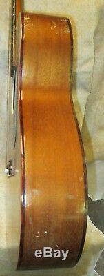 Guitare Acoustique Vintage Harmony H-162, Fabriquée Aux États-unis, Étui À Manche En Acier Acajou Années 60