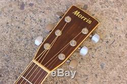 Guitare Acoustique Vintage Morris Md-510 Des Années 1980 (fabriquée Au Japon)
