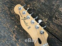 Guitare Électrique Telecaster Noire Mexicaine Fender Gaucher Fabriquée Au Mexique