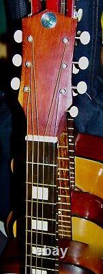 Guitare acoustique Grand Concert Silvertone S1212 de 1970 fabriquée par Harmony