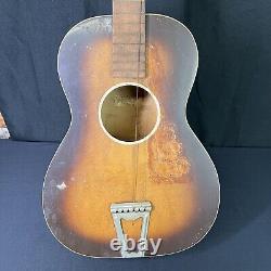 Guitare acoustique en bois naturel VTG des années 1960 Chris Adjusto fabriquée aux États-Unis