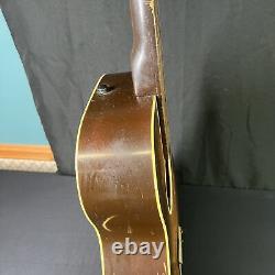 Guitare acoustique en bois naturel vintage des années 1960 Chris Adjusto fabriquée aux États-Unis