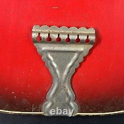 Guitare acoustique rouge en bois Harmony des années 1950 fabriquée aux États-Unis
