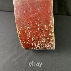 Guitare acoustique rouge en bois Harmony des années 1950 fabriquée aux États-Unis