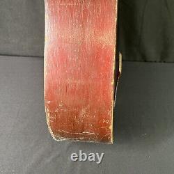 Guitare acoustique rouge en bois Harmony des années 1950 fabriquée aux États-Unis