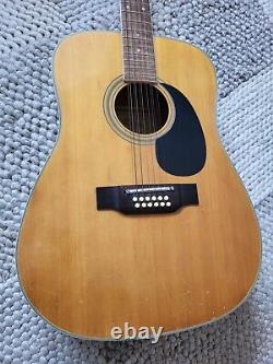 Guitare ancienne Maya 12 cordes fabriquée au Japon